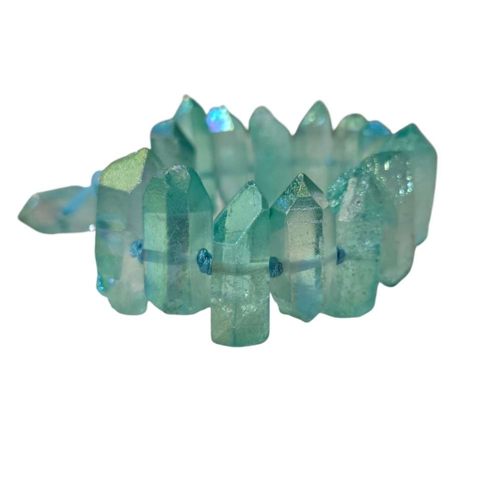 INCREDIBLE natural quartz crystal point bracelet - Picture 4 of 7